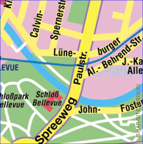 carte de Berlin en allemand