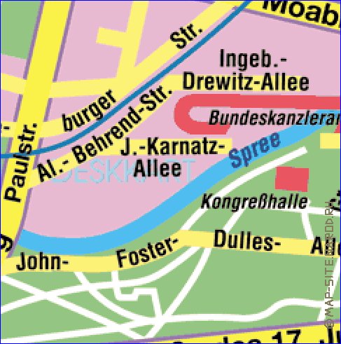 carte de Berlin en allemand