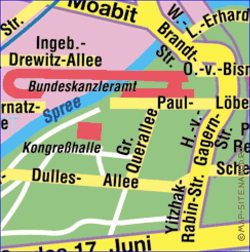 carte de Berlin en allemand