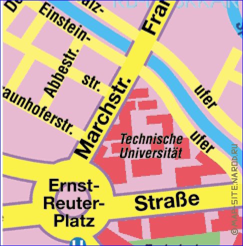 carte de Berlin en allemand