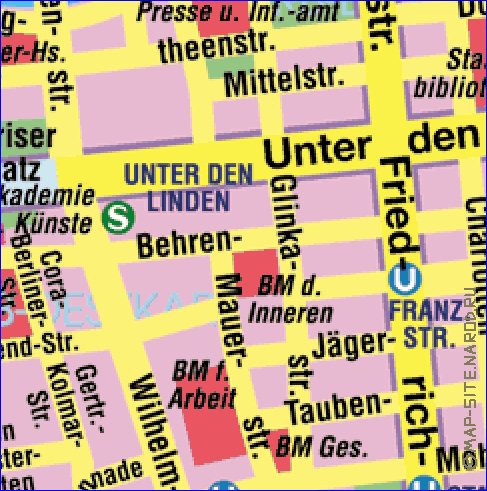 carte de Berlin en allemand