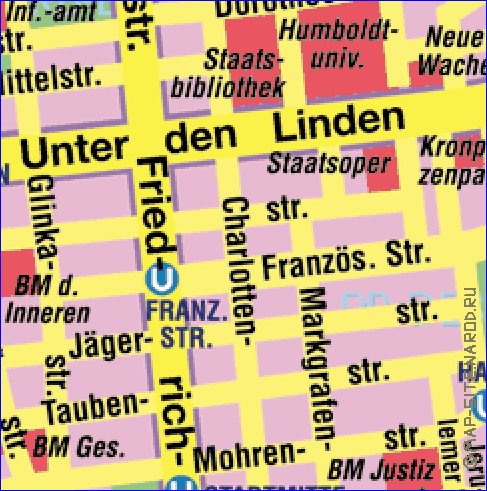 carte de Berlin en allemand