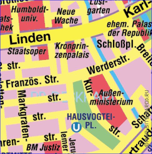 carte de Berlin en allemand