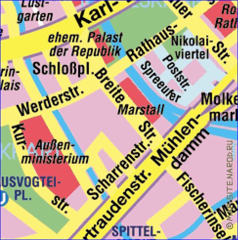 carte de Berlin en allemand