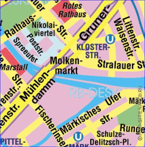 carte de Berlin en allemand