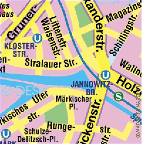 carte de Berlin en allemand