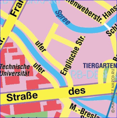 carte de Berlin en allemand