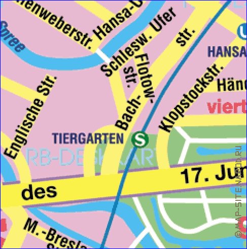 carte de Berlin en allemand