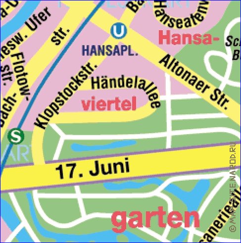 carte de Berlin en allemand