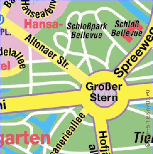 carte de Berlin en allemand