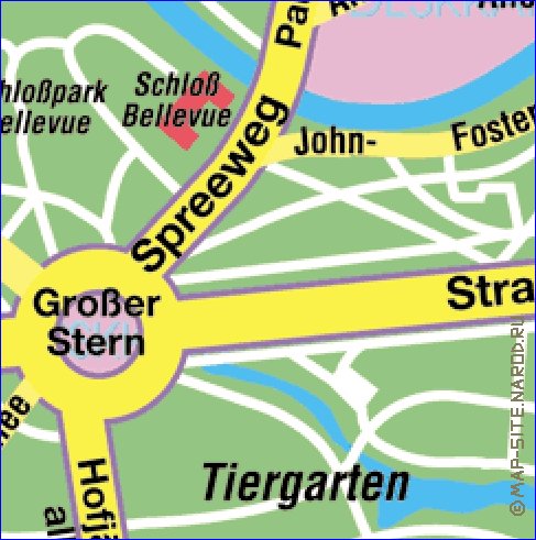 carte de Berlin en allemand