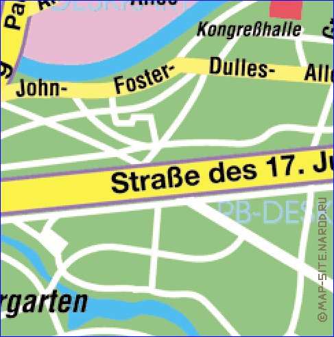 carte de Berlin en allemand