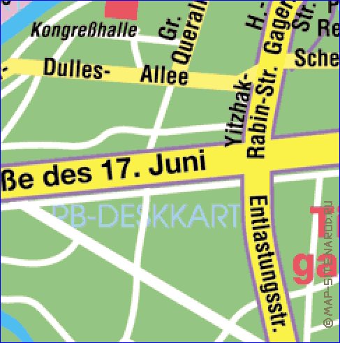 carte de Berlin en allemand