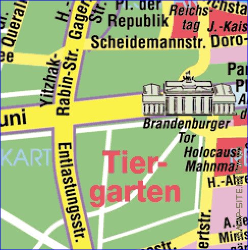 carte de Berlin en allemand