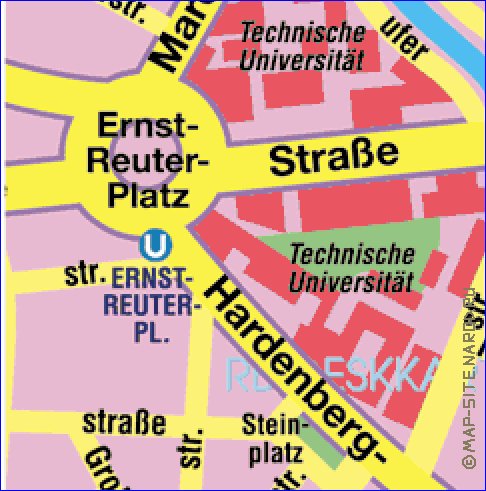 carte de Berlin en allemand