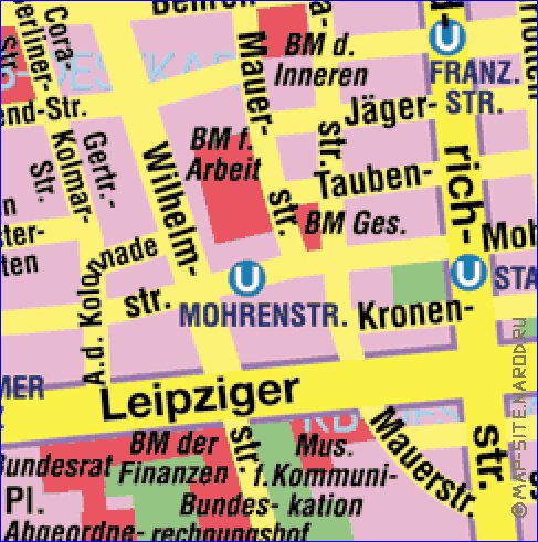 carte de Berlin en allemand