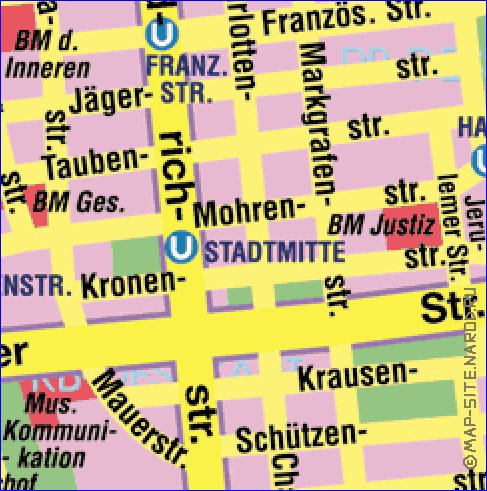 carte de Berlin en allemand