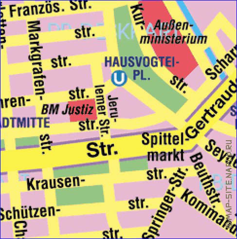 carte de Berlin en allemand