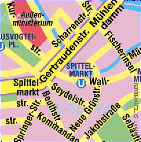 carte de Berlin en allemand