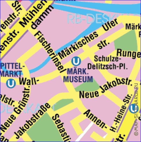 carte de Berlin en allemand