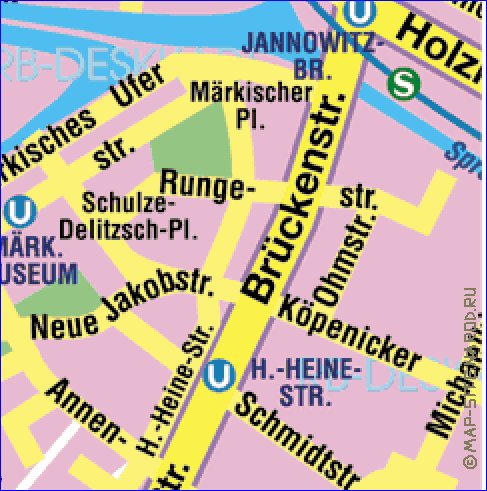 carte de Berlin en allemand