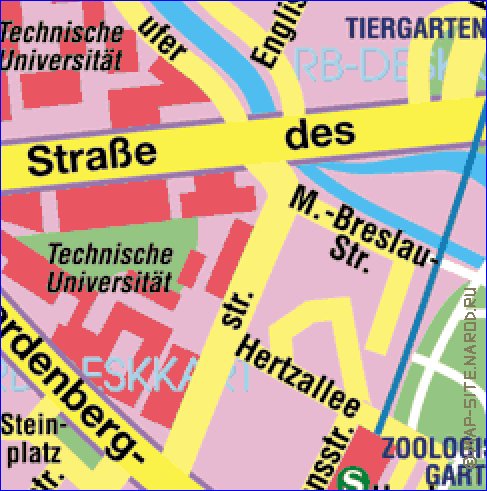 carte de Berlin en allemand