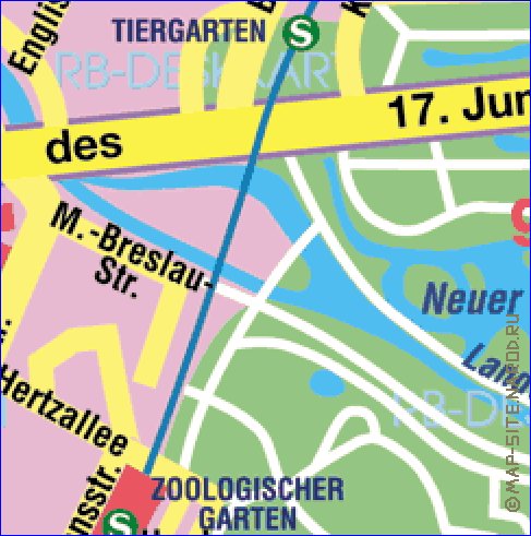 carte de Berlin en allemand