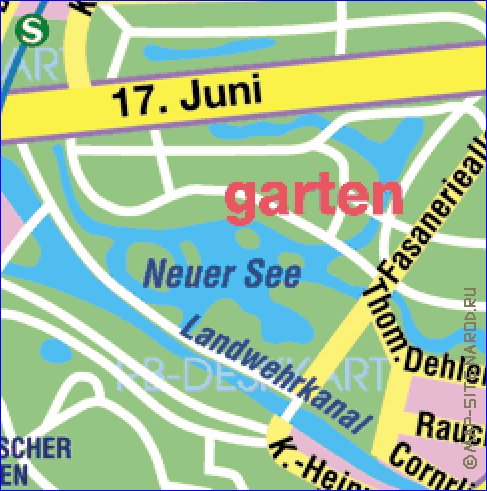 carte de Berlin en allemand