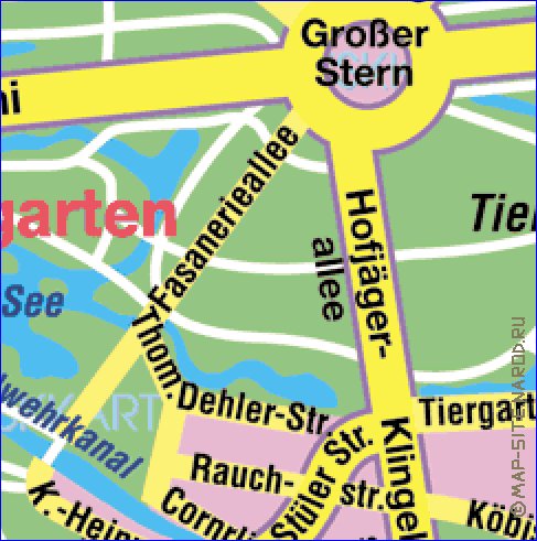 carte de Berlin en allemand