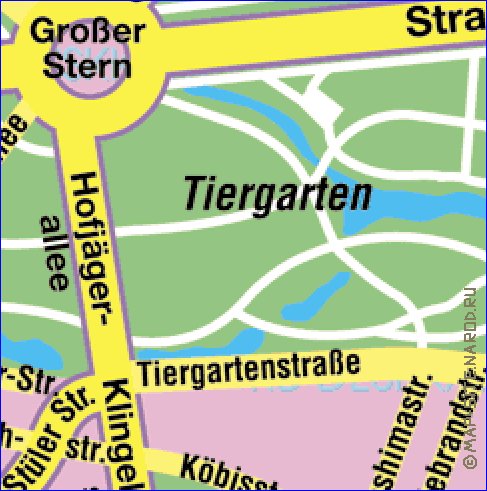 carte de Berlin en allemand