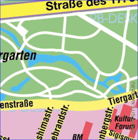 carte de Berlin en allemand