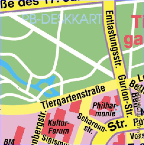 carte de Berlin en allemand