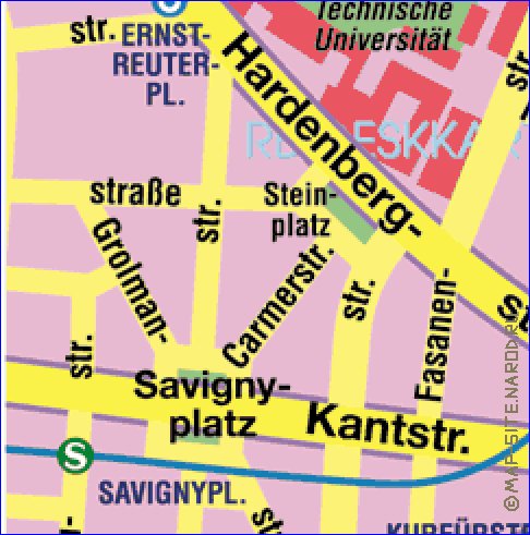 carte de Berlin en allemand