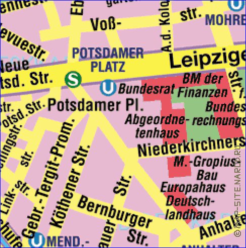 carte de Berlin en allemand