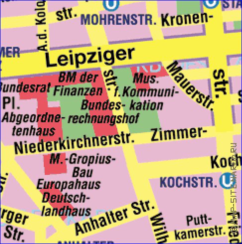 carte de Berlin en allemand