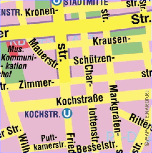 carte de Berlin en allemand