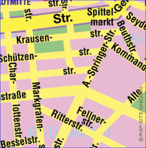 carte de Berlin en allemand