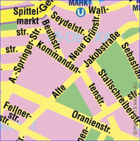 carte de Berlin en allemand