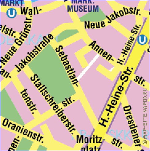 carte de Berlin en allemand