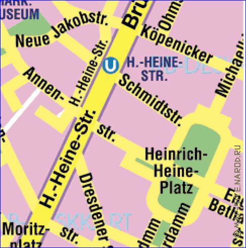 carte de Berlin en allemand