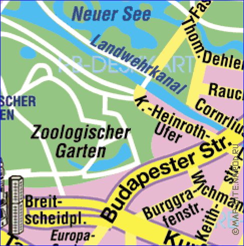 carte de Berlin en allemand