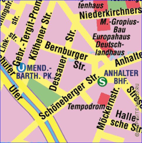 carte de Berlin en allemand