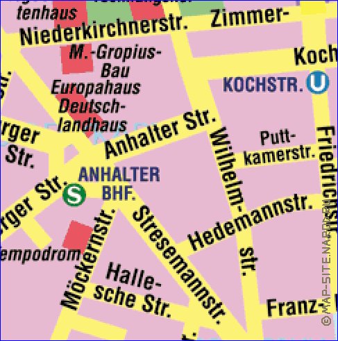 carte de Berlin en allemand