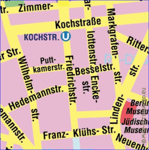 carte de Berlin en allemand