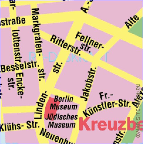 carte de Berlin en allemand