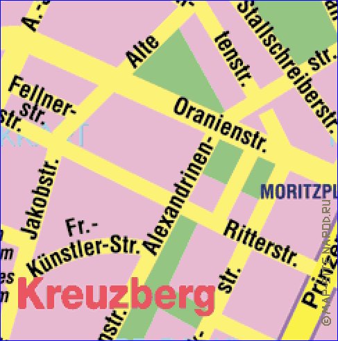 carte de Berlin en allemand