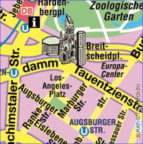 carte de Berlin en allemand