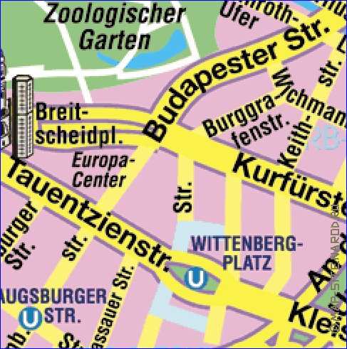 carte de Berlin en allemand