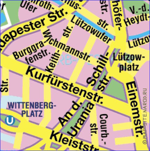 carte de Berlin en allemand