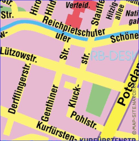 carte de Berlin en allemand